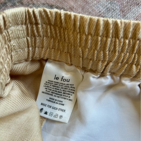 Aritzia Le Fou Wilfred High Rise Linen Blend Funk Shorts - Picture 8 of 9